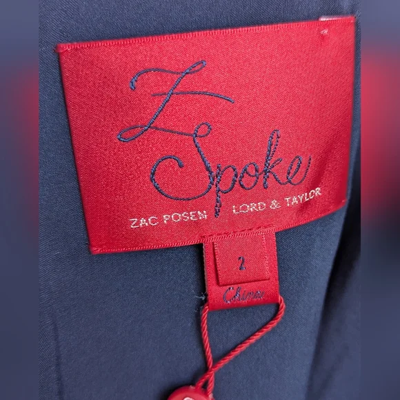 🎉HP🎉 EUC....Zac Posen Ruched Bodice Blue Dress Size 2 - Picture 5 of 9